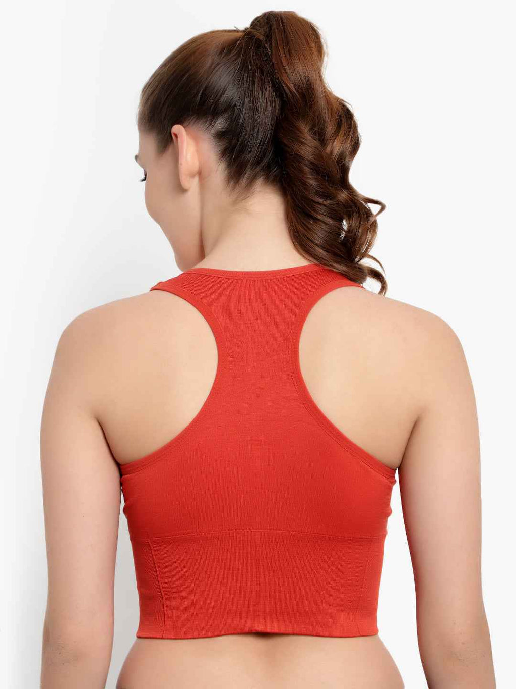 Women Full Coverage Racerback Workout Sports Bra
