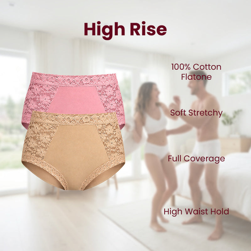 Maroon Veil High Shorts seamless high-rise cotton briefs with vanishing waistband and zero-roll grip for full coverage.