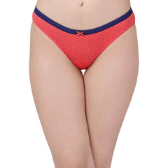 SOIE Woman - Mid Rise Medium Coverage Solid and Printed Cotton Stretch Brief Panty (Pack of 3) - Panty -for Women