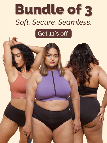 Aero Black Seamless Workout Underwear for Women Bundle of 3 | Tilt Intimates 