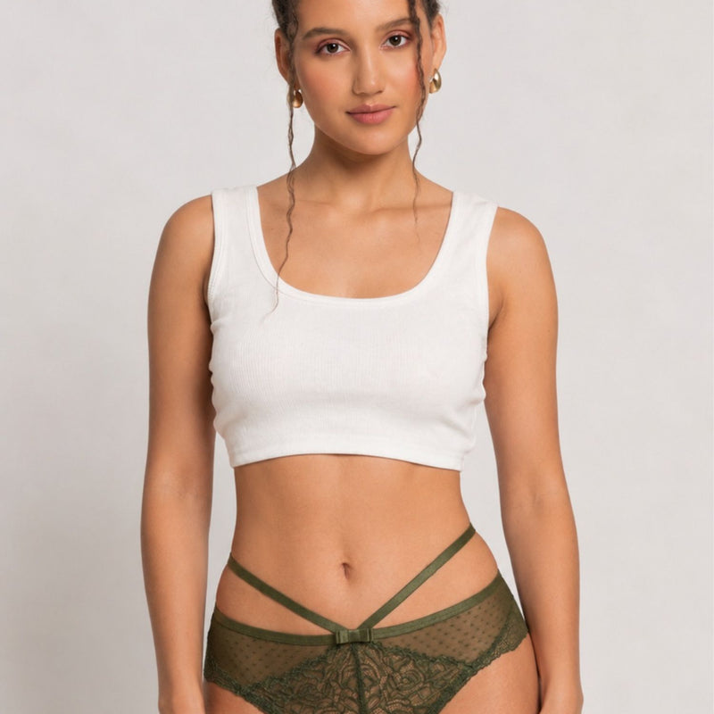 Mid-Rise Lace Bikini Brief- Pack of 2