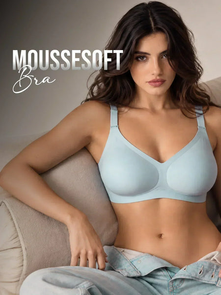All weather Comfort T-Shirt Bra (V SHAPE) - Powder Blue