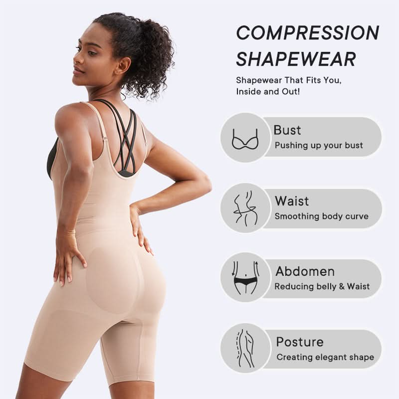 Seamless Open Bust Butt Lifting Bodysuit