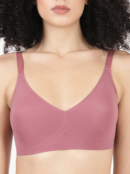 Blossom Bonded, Seamless Full Coverage Bra With Removable Pads For Support And Invisible Look_Glossy Pad