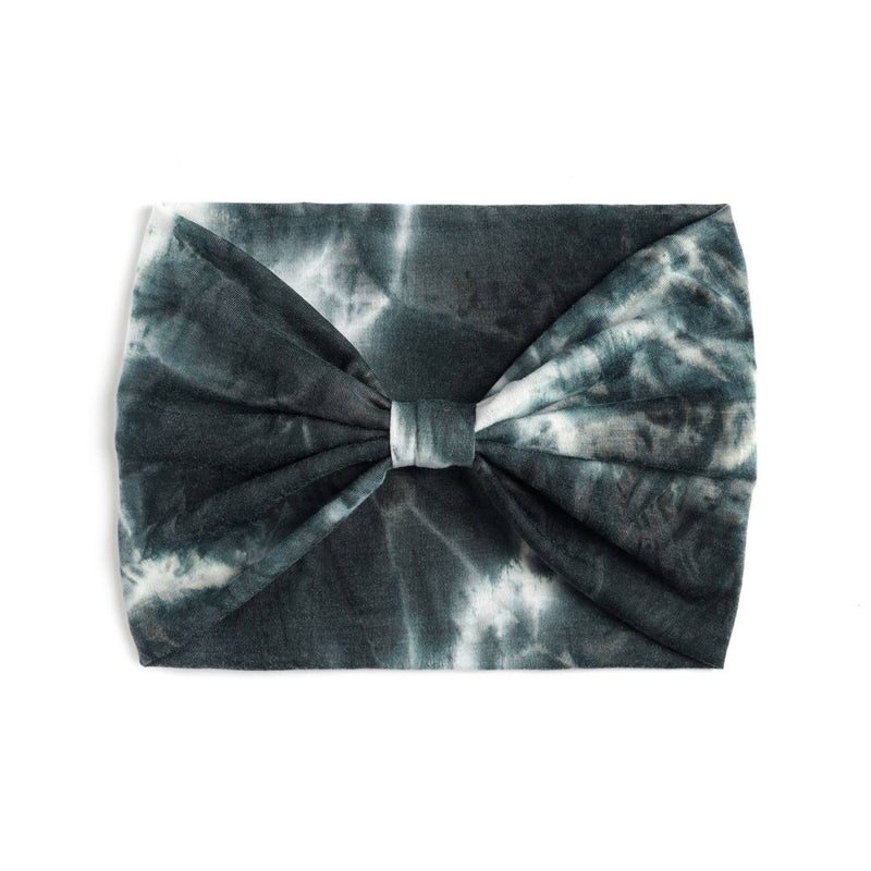 Black XFyt super soft wide Tie Dye sweat workout gym sports hairband for women girls