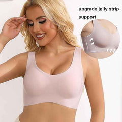 Pullover Wireless Bras for Women, Seamless Full Coverage U Neck No wire T-Shirt Bra