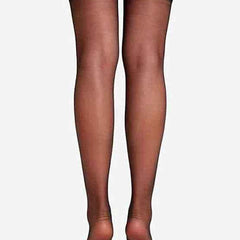 Women's Women's Ultra Thin Transparent Knee Length Stocking Socks (black)