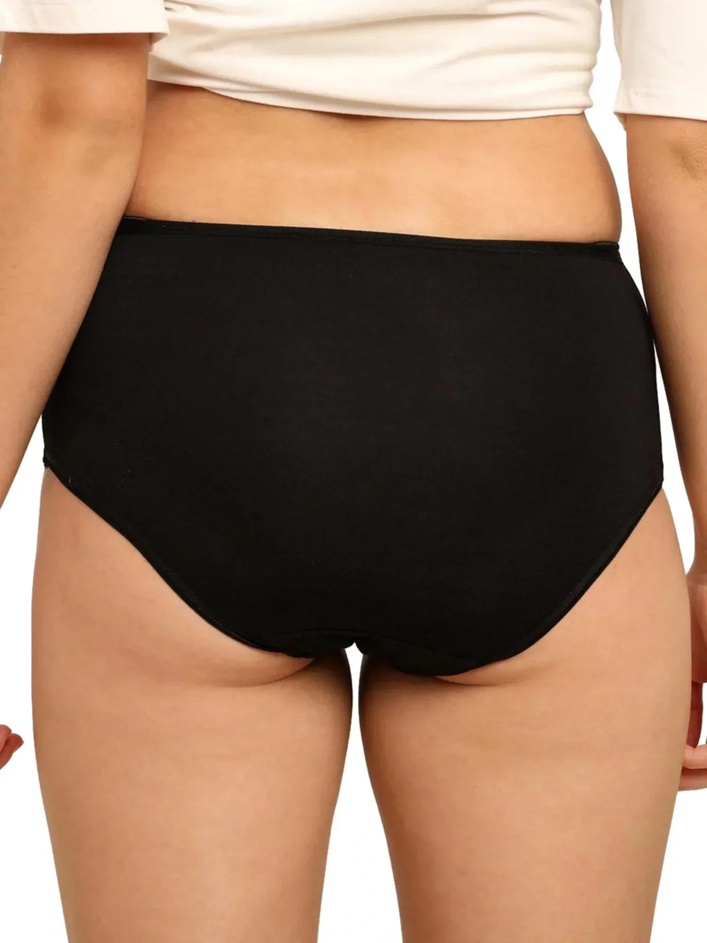 Bamboo Fabric Women's Hipster Panty | Red and Black | Pack of 2