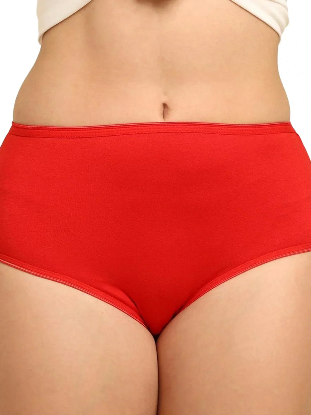 Bamboo Fabric Women's Hipster Panty | Red and Black | Pack of 2