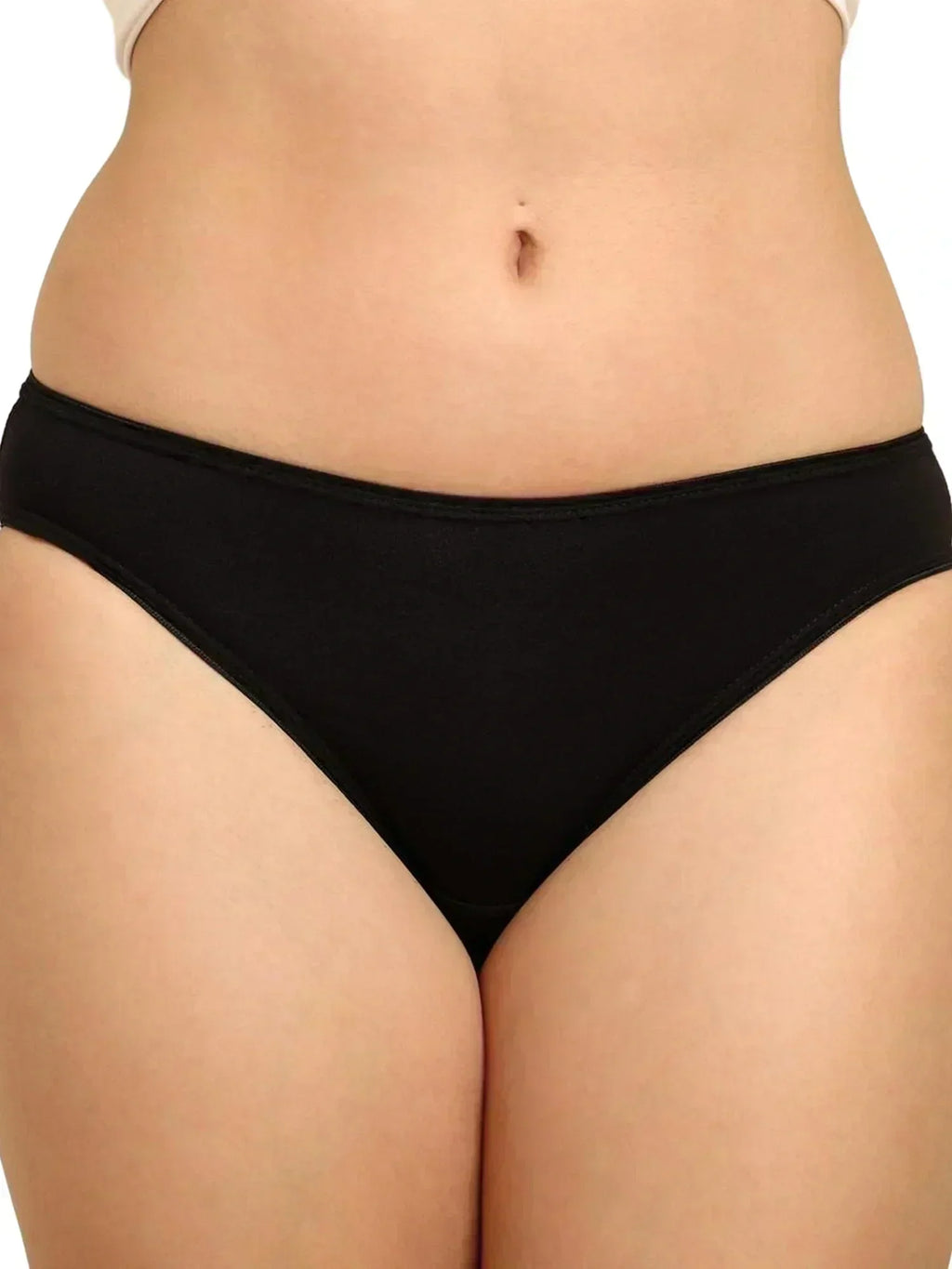 Bamboo Fabric Low Rise Bikini Panty – Fuchsia & Black | Pack of 2