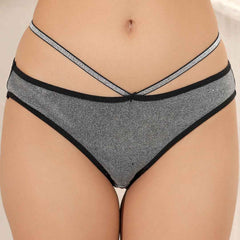 Brachy Women Luxury Sexy Sparkly Crystal Diamond Club Bra and Mid Waist Shiny Panty Lingerie Set