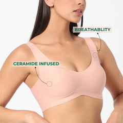 Skin-Soothing Ceramide Maternity Bra – Wire-Free, Soft-Hold Support + Skin-Caring Comfort