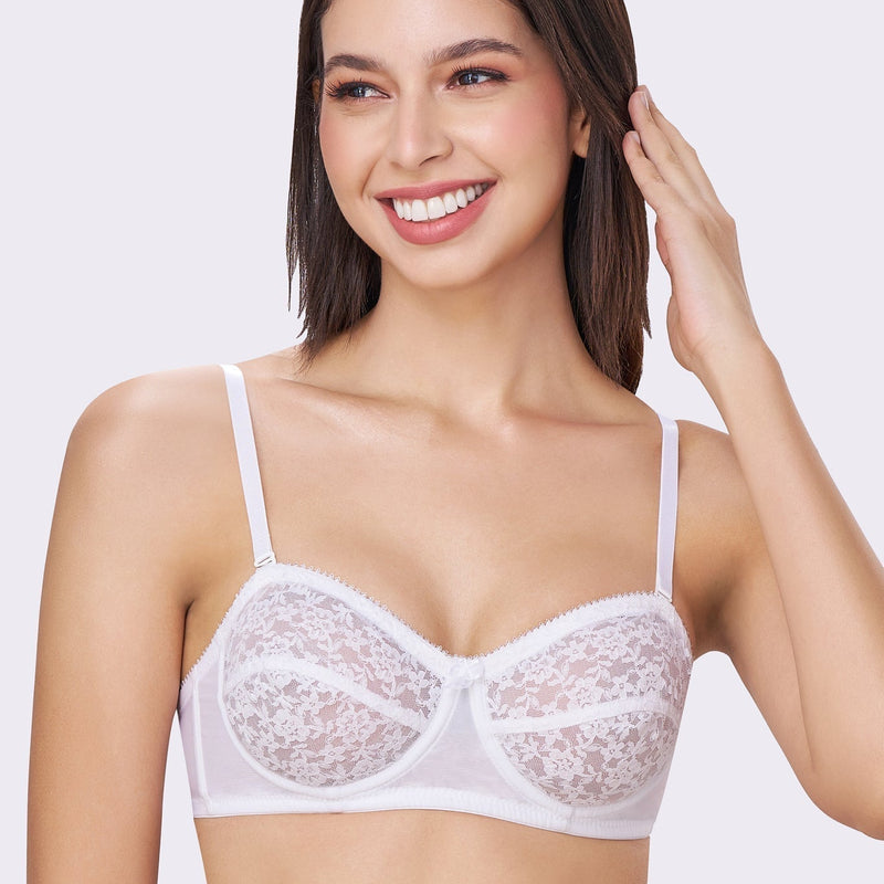 CITRA | Breathable Lace Strapless Bra – Wired, Multiway Straps