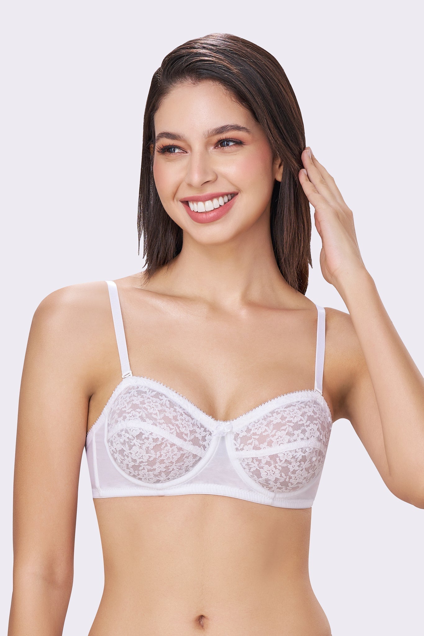 CITRA | Breathable Lace Strapless Bra – Wired, Multiway Straps