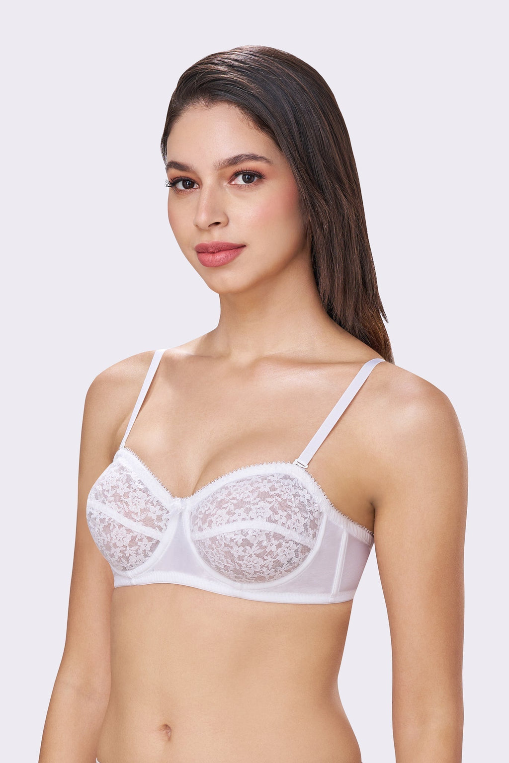 CITRA | Breathable Lace Strapless Bra – Wired, Multiway Straps