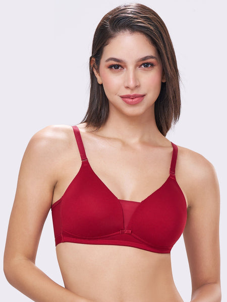 PIXIE | Seamless Cotton Comfort – Triangle Cup, Padded, Non-Wired T-Shirt Bra