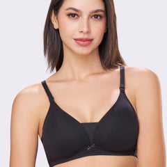 PIXIE | Seamless Cotton Comfort – Triangle Cup, Padded, Non-Wired T-Shirt Bra