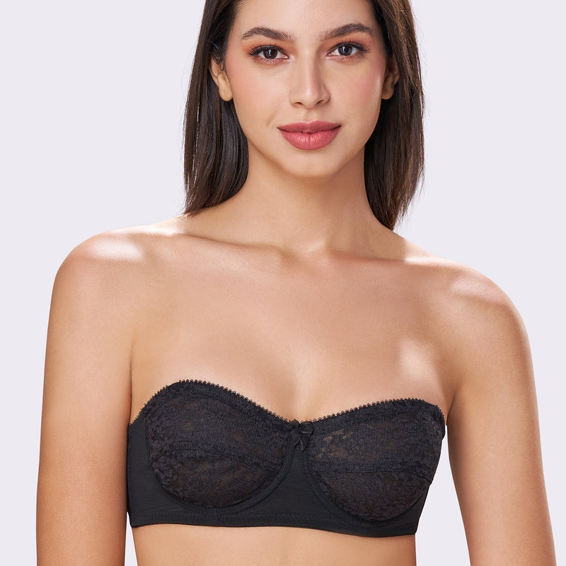 CITRA | Breathable Lace Strapless Bra – Wired, Multiway Straps