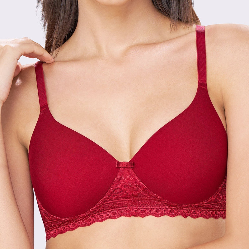 BAMBI | Lace-Trim Comfort – Lightly Padded, Non-Wired T-Shirt Bra