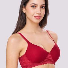 BAMBI | Lace-Trim Comfort – Lightly Padded, Non-Wired T-Shirt Bra
