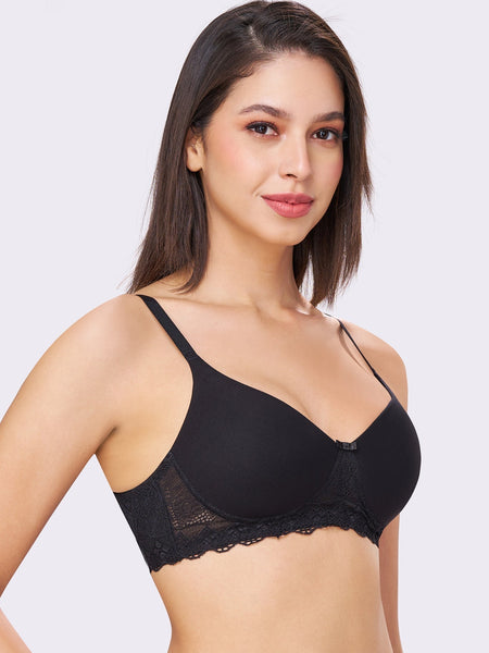 BAMBI | Lace-Trim Comfort – Lightly Padded, Non-Wired T-Shirt Bra