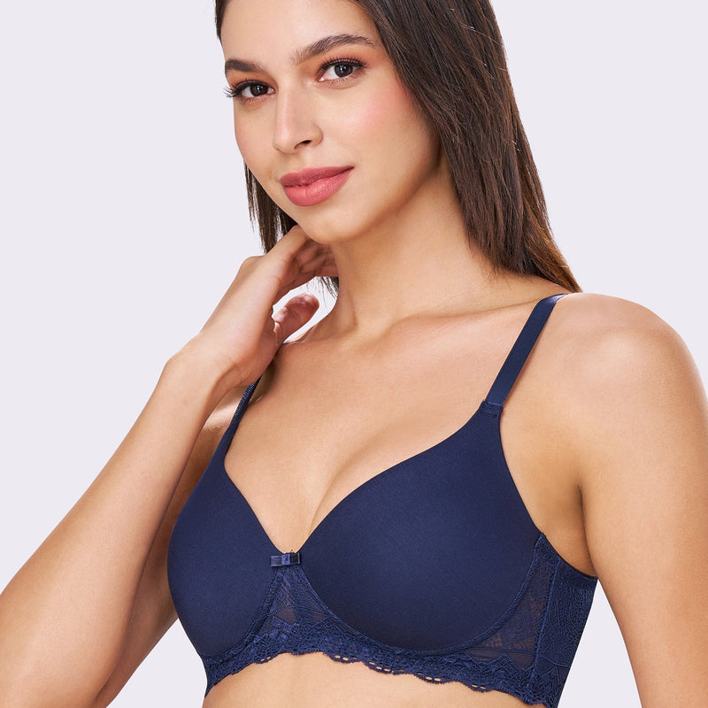 BAMBI | Lace-Trim Comfort – Lightly Padded, Non-Wired T-Shirt Bra