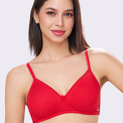 BETH | Seamless Cotton Comfort – Padded, Non-Wired T-Shirt Bra