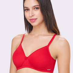 BETH | Seamless Cotton Comfort – Padded, Non-Wired T-Shirt Bra