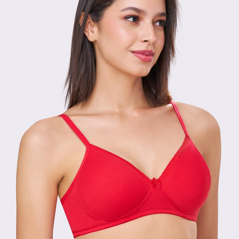 BETH | Seamless Cotton Comfort – Padded, Non-Wired T-Shirt Bra