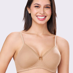 BETH | Seamless Cotton Comfort – Padded, Non-Wired T-Shirt Bra