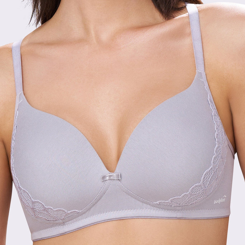 FELICITY | Lace Trim Everyday Seamless Lift – Lightly Padded, Non-Wired T-Shirt Bra