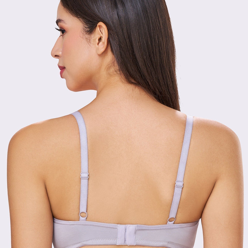 FELICITY | Lace Trim Everyday Seamless Lift – Lightly Padded, Non-Wired T-Shirt Bra