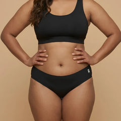 5 Pack - Black Low-waist Seamless Underwear