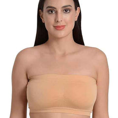 Brachy Half Coverage Lightly Padded All Day Comfort Seamless Rapid Dry Bandeau Tube Bra