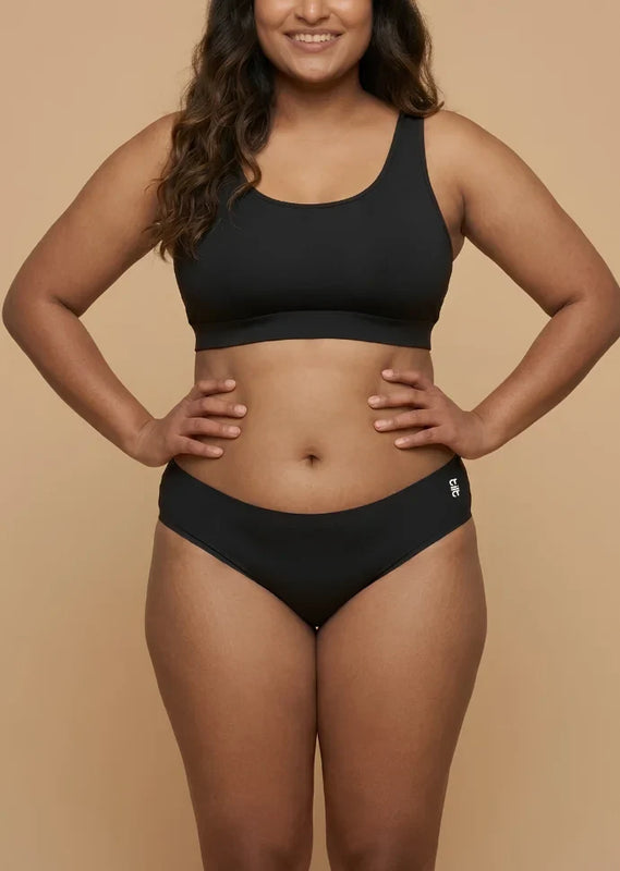 2 Pack - Black Low-waist Seamless Underwear