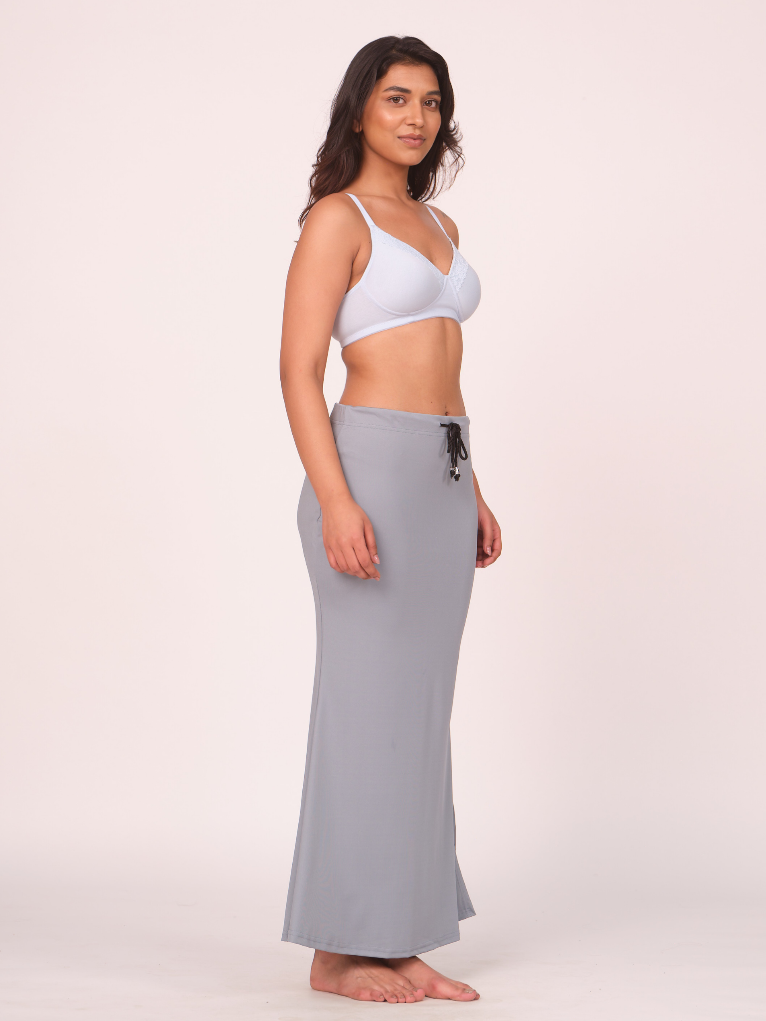 Munns & Mars Polyester Fish-Cut Saree Shapewear