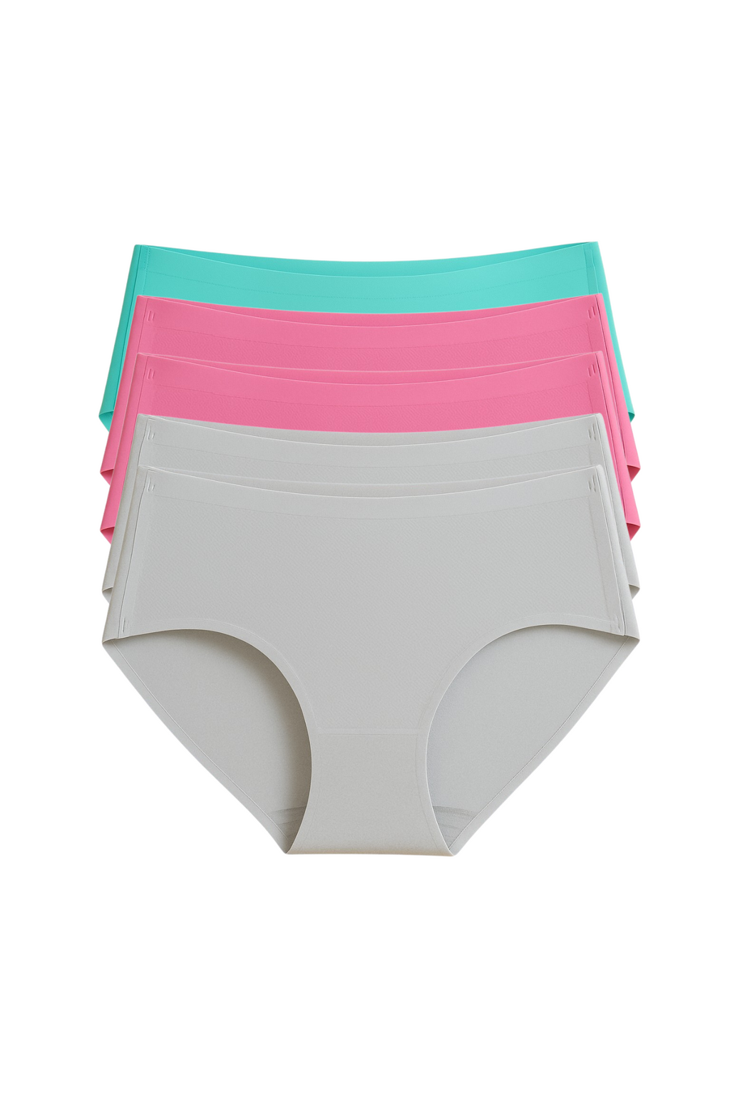 Seamless Bonded Hipster Panty - Grey, Mauve, Grey, Mauve & Lily Mongolia