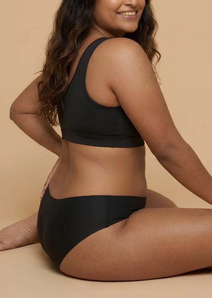 3 Pack - Black Low-waist Seamless Underwear