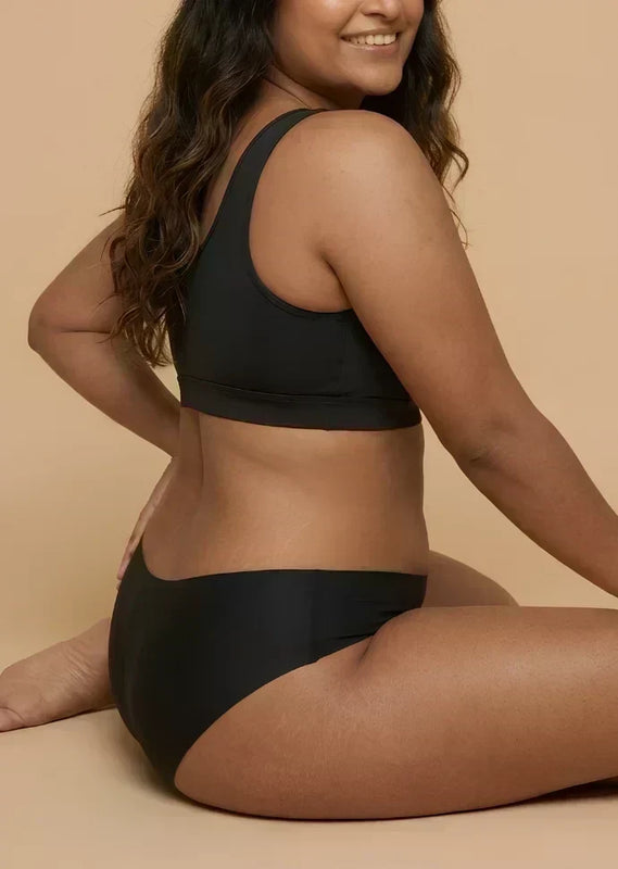 4 Pack - Black Low-waist Seamless Underwear