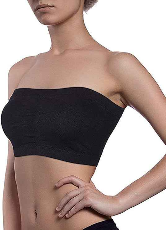 Brachy Half Coverage Lightly Padded All Day Comfort Seamless Rapid Dry Bandeau Tube Bra (Copy)