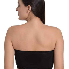 Brachy Women Pack 2 Lightly Padded Seamless Rapid Dry Bandeau Tube Bra