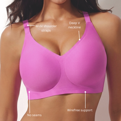 Amara – Fuschia Wireless Everyday Lift Bra