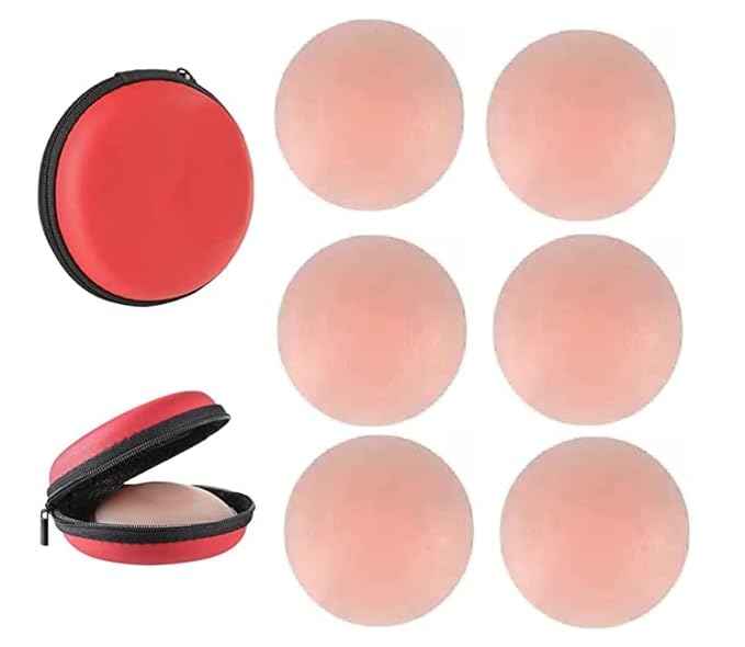 (Pack Of 3 Set )Pasties For Women Nipple Covers Reusable Adhesive Silicone Covers