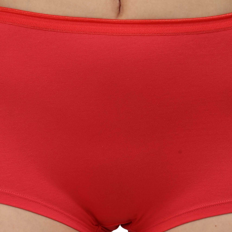 SOIE Woman - High Rise Full Coverage Cotton Spandex Boyshorts (Pack of 2) - Panty -for Women
