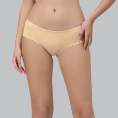 SOIE Woman - Mid Rise High Coverage Solid Colour Cotton Stretch Brief Panty (Assorted Pack of 3) - Panty -for Women