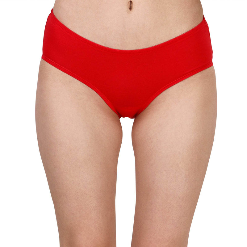 SOIE Woman - High Coverage Mid Rise Solid Cotton Brief Panty Combo (Pack of 2) - Panty -for Women