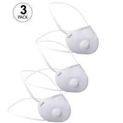 SOIE Woman - Two Way Respirator - 8 Layer Reusable SN 99 Protection Head Loops Freedom Mask - Pack of 3 - -for Women