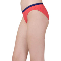 SOIE Woman - Mid Rise Medium Coverage Solid and Printed Cotton Stretch Brief Panty (Pack of 3) - Panty -for Women