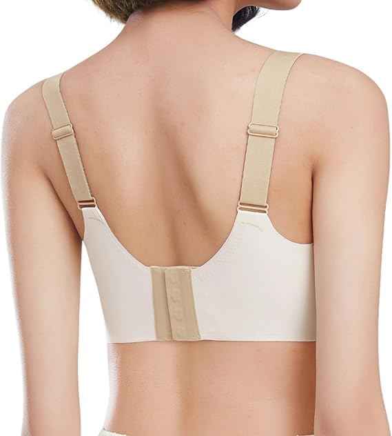 Plus Size Skin Padded Light Support Wireless Bra, Seamless Soft Bralette, for Sleep, Yoga and Everyday