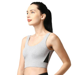 SOIE Woman - Medium Impact Non Padded Non Wired Long Line Sports Bra - Sports Bra -for Women
